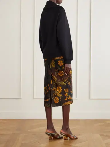 Dries Van Noten Draped Cotton-jersey Sweatshirt | Thumbnail 3 Dries Van Noten Draped Cotton-jersey Sweatshirt | Thumbnail 3