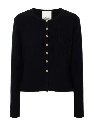Allude Wool And Cashmere-blend Ribbed Cardigan | Thumbnail 1