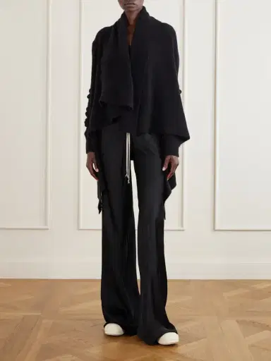 Rick Owens Draped Wool-blend Cardigan | Thumbnail 2 Rick Owens Draped Wool-blend Cardigan | Thumbnail 2