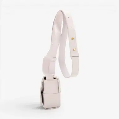 Bottega Veneta Bottega Veneta Mini Cassette Light Lilac Intrecciato Leather Shoulder Bag by The Solist | Thumbnail 3 Bottega Veneta Bottega Veneta Mini Cassette Light Lilac Intrecciato Leather Shoulder Bag by The Solist | Thumbnail 3