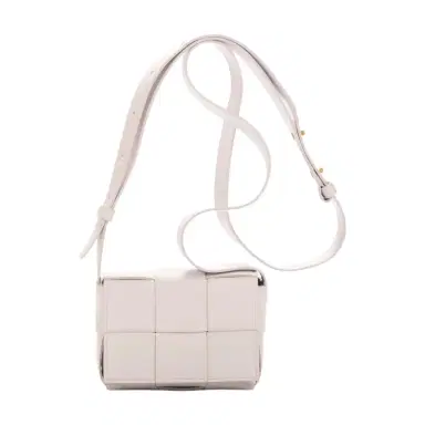 Bottega Veneta Bottega Veneta Mini Cassette Light Lilac Intrecciato Leather Shoulder Bag by The Solist | Thumbnail 1 Bottega Veneta Bottega Veneta Mini Cassette Light Lilac Intrecciato Leather Shoulder Bag by The Solist | Thumbnail 1