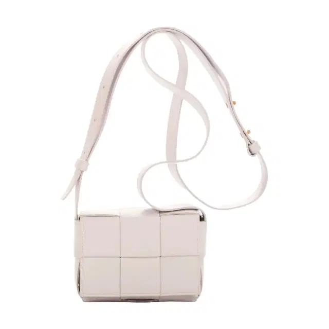 Bottega Veneta Bottega Veneta Mini Cassette Light Lilac Intrecciato Leather Shoulder Bag by The Solist