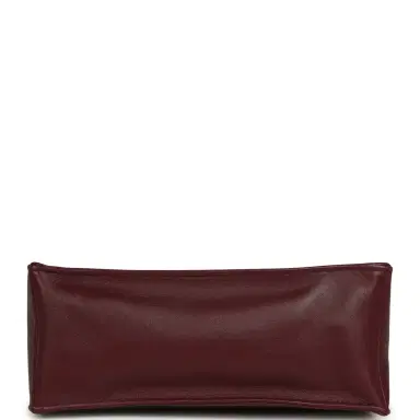 Chanel Chanel Small "Grocery Bag" with Chain Dark Burgundy Calfskin Gold Hardware | Thumbnail 6