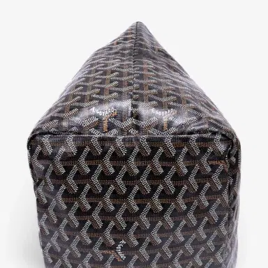 goyard Goyard Saint Louis Black Goyardine Coated Canvas Tote Bag by The Solist | Thumbnail 7