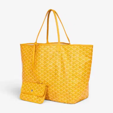 goyard Goyard Saint Louis Yellow Goyardine Coated Canvas Tote Bag by The Solist | Thumbnail 2