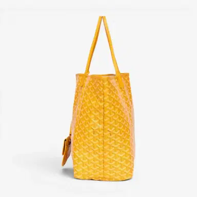 goyard Goyard Saint Louis Yellow Goyardine Coated Canvas Tote Bag by The Solist | Thumbnail 3