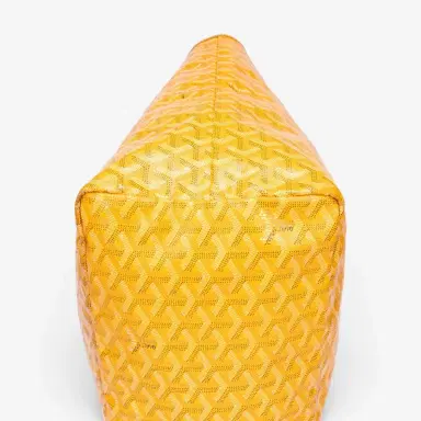 goyard Goyard Saint Louis Yellow Goyardine Coated Canvas Tote Bag by The Solist | Thumbnail 7