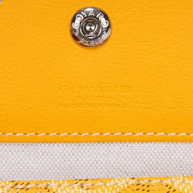goyard Goyard Saint Louis Yellow Goyardine Coated Canvas Tote Bag by The Solist | Thumbnail 8