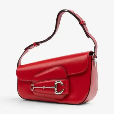 Gucci Gucci 1955 Horsebit Assymetric Small Red Calfskin Leather Shoulder Bag by The Solist | Thumbnail 2 Gucci Gucci 1955 Horsebit Assymetric Small Red Calfskin Leather Shoulder Bag by The Solist | Thumbnail 2