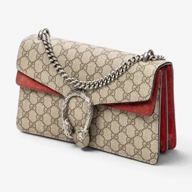 Gucci Gucci Dionysus Small Beige Supreme Coated Canvas Chain Crossbody Bag by The Solist | Thumbnail 2