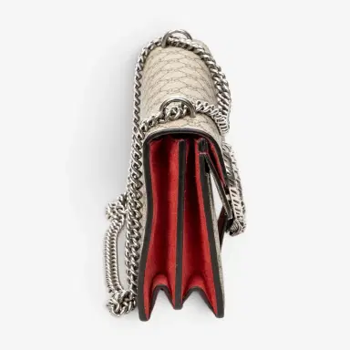 Gucci Gucci Dionysus Small Beige Supreme Coated Canvas Chain Crossbody Bag by The Solist | Thumbnail 4