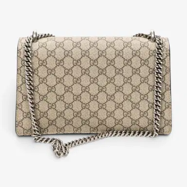 Gucci Gucci Dionysus Small Beige Supreme Coated Canvas Chain Crossbody Bag by The Solist | Thumbnail 5