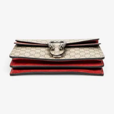 Gucci Gucci Dionysus Small Beige Supreme Coated Canvas Chain Crossbody Bag by The Solist | Thumbnail 6