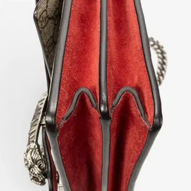 Gucci Gucci Dionysus Small Beige Supreme Coated Canvas Chain Crossbody Bag by The Solist | Thumbnail 8