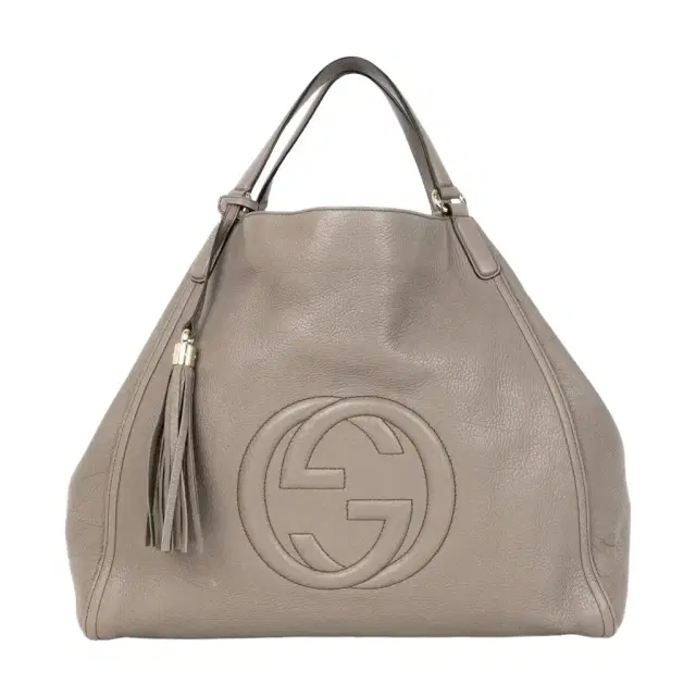 Gucci Gucci Soho Gray Grained Calfskin Leather Hobo Bag by The Solist