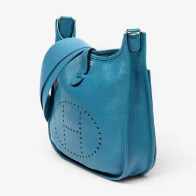 HERMÈS Hermès Evelyne III PM Bleu Colvert Epsom Leather Crossbody Bag by The Solist | Thumbnail 2