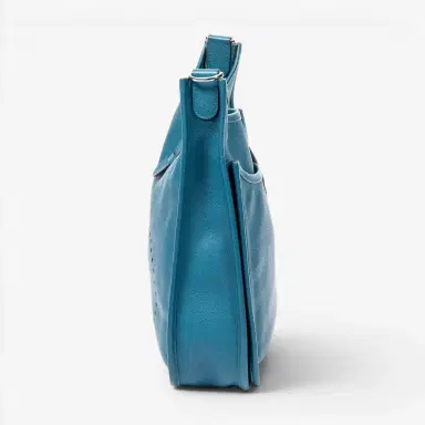HERMÈS Hermès Evelyne III PM Bleu Colvert Epsom Leather Crossbody Bag by The Solist | Thumbnail 3