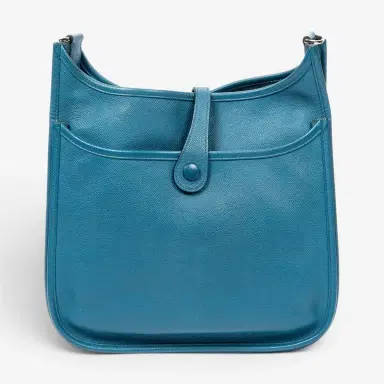 HERMÈS Hermès Evelyne III PM Bleu Colvert Epsom Leather Crossbody Bag by The Solist | Thumbnail 6