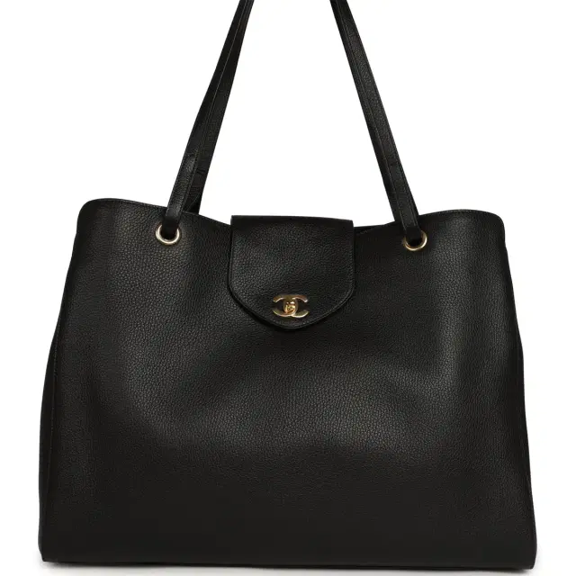 Chanel Chanel XXL "It Girl" Shopping Tote Black Grained Calfskin Gold Hardware