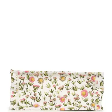 Dior Christian Dior Medium "Daisy Garden" Book Tote with Strap Pink, White, Multi Embroidered Canvas Silver Hardware | Thumbnail 6