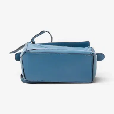 Loewe Loewe Mini Puzzle Blue Calfskin Leather Crossbody Bag by The Solist | Thumbnail 6