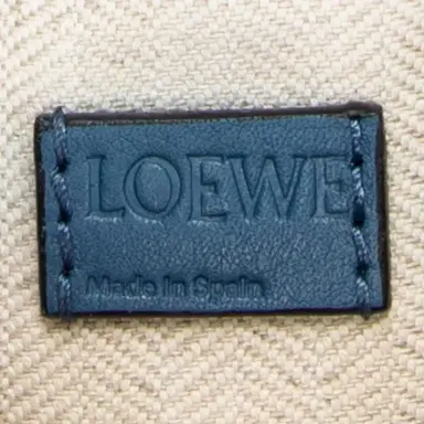 Loewe Loewe Mini Puzzle Blue Calfskin Leather Crossbody Bag by The Solist | Thumbnail 9