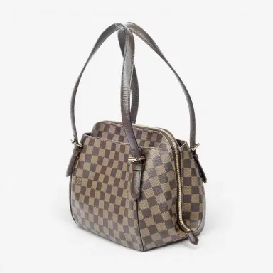 Louis Vuitton Louis Vuitton Belem Brown Damier Ebene Coated Canvas Shoulder Bag by The Solist | Thumbnail 2