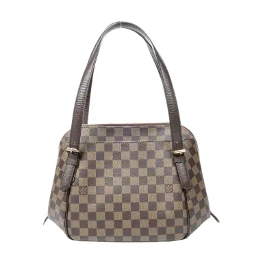 Louis Vuitton Louis Vuitton Belem Brown Damier Ebene Coated Canvas Shoulder Bag by The Solist | Thumbnail 1