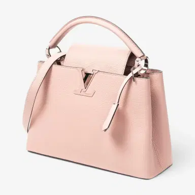 Louis Vuitton Louis Vuitton Capucines Rose Ballerine Leather Shoulder Bag by The Solist | Thumbnail 2