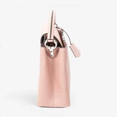 Louis Vuitton Louis Vuitton Capucines Rose Ballerine Leather Shoulder Bag by The Solist | Thumbnail 4