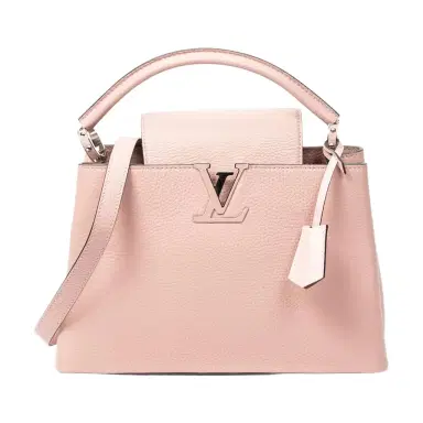Louis Vuitton Louis Vuitton Capucines Rose Ballerine Leather Shoulder Bag by The Solist | Thumbnail 1