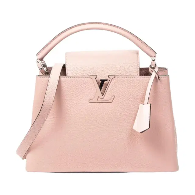 Louis Vuitton Louis Vuitton Capucines Rose Ballerine Leather Shoulder Bag by The Solist