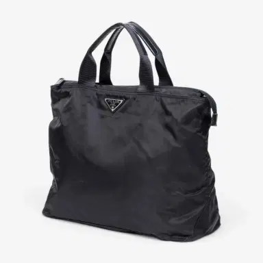 Prada Prada Convertible Square Zip Navy Nylon Canvas Tote Bag by The Solist | Thumbnail 2
