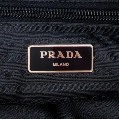 Prada Prada Convertible Square Zip Navy Nylon Canvas Tote Bag by The Solist | Thumbnail 10