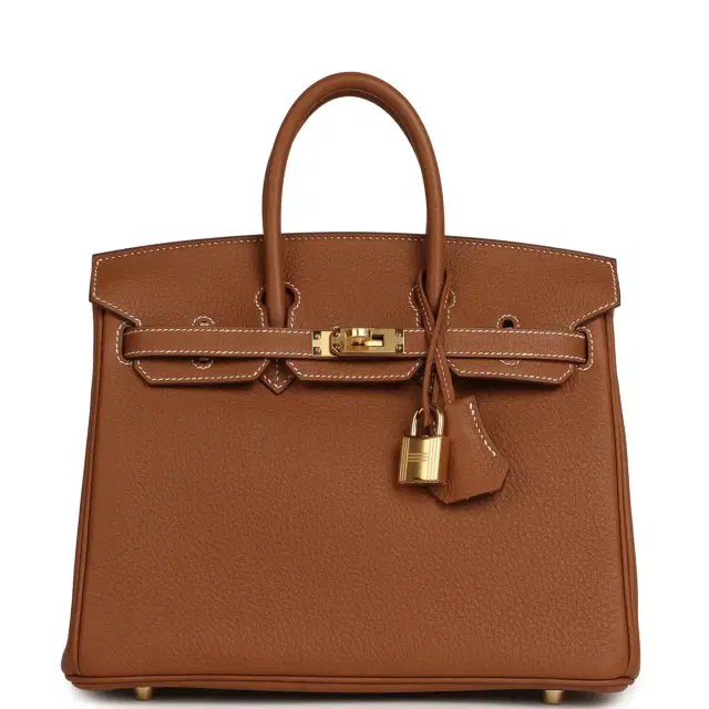 HERMÈS Hermes Birkin 25 Gold Togo Gold Hardware