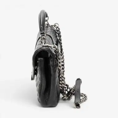 Yves Saint Laurent Yves Saint Laurent College Medium Black Chevron Leather Shoulder Bag by The Solist | Thumbnail 3 Yves Saint Laurent Yves Saint Laurent College Medium Black Chevron Leather Shoulder Bag by The Solist | Thumbnail 3