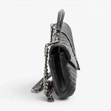 Yves Saint Laurent Yves Saint Laurent College Medium Black Chevron Leather Shoulder Bag by The Solist | Thumbnail 4 Yves Saint Laurent Yves Saint Laurent College Medium Black Chevron Leather Shoulder Bag by The Solist | Thumbnail 4
