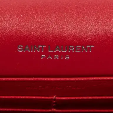 Yves Saint Laurent Yves Saint Laurent Kate Tassel Red Croc Embossed Leather Chain Wallet by The Solist | Thumbnail 8 Yves Saint Laurent Yves Saint Laurent Kate Tassel Red Croc Embossed Leather Chain Wallet by The Solist | Thumbnail 8