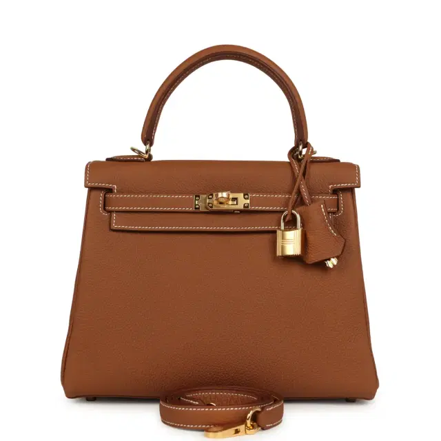 HERMÈS Hermes Kelly Retourne 25 Gold Togo Gold Hardware