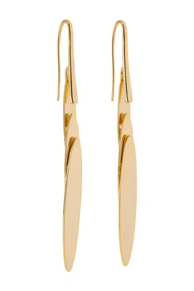 Jennifer Fisher Short Feather Drop Earrings - Yellow | Thumbnail 1