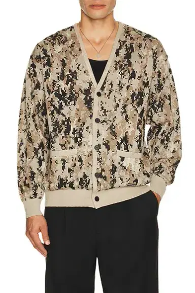 Wacko Maria Digital Camo Jacquard Cardigan | Thumbnail 1 Wacko Maria Digital Camo Jacquard Cardigan | Thumbnail 1