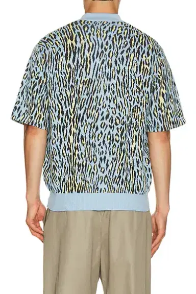 Wacko Maria Leopard Knit Polo Shirt Type 1 | Thumbnail 2 Wacko Maria Leopard Knit Polo Shirt Type 1 | Thumbnail 2