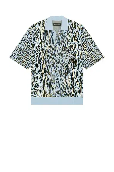 Wacko Maria Leopard Knit Polo Shirt Type 1 | Thumbnail 4 Wacko Maria Leopard Knit Polo Shirt Type 1 | Thumbnail 4