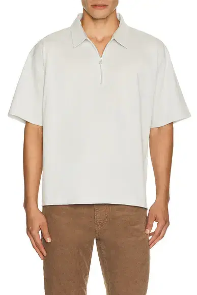 FRAME Half Zip Pique Polo