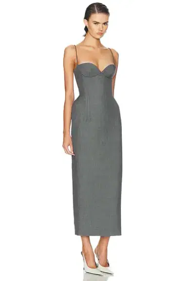 Magda Butrym Bustier Midi Dress | Thumbnail 2 Magda Butrym Bustier Midi Dress | Thumbnail 2