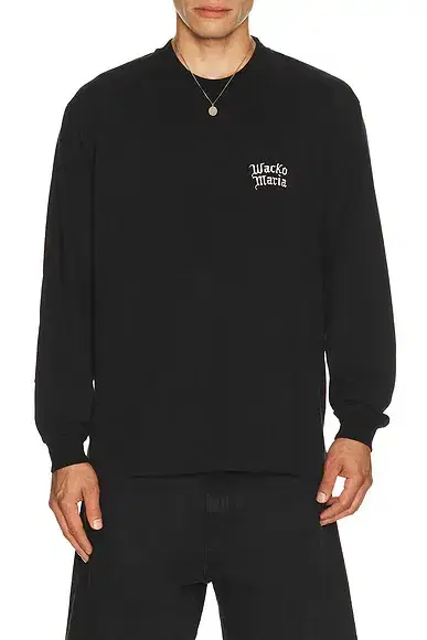 WACKO MARIA Washed Heavy Weight Crew Neck Long Sleeve T-shirt Type 4