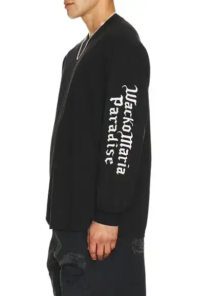 Wacko Maria Washed Heavy Weight Crew Neck Long Sleeve Tee Shirt Type 1 | Thumbnail 2