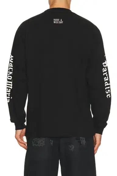 Wacko Maria Washed Heavy Weight Crew Neck Long Sleeve Tee Shirt Type 1 | Thumbnail 3