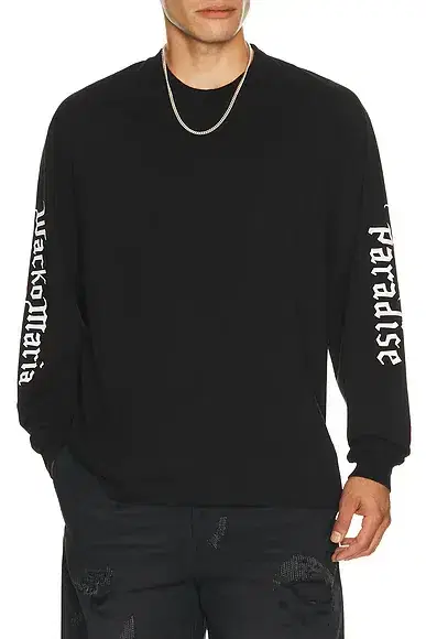 WACKO MARIA Washed Heavy Weight Crew Neck Long Sleeve Tee Shirt Type 1