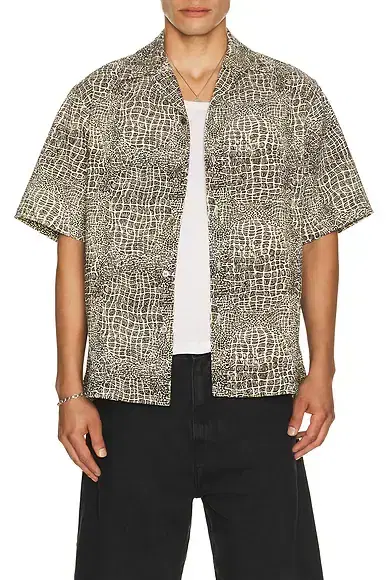 WACKO MARIA Wolf's Head 50's Short Sleeve Shirt Type 3